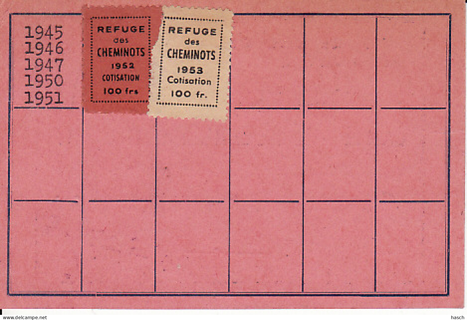 264797 Cheminot, Carte De Membre Participant  - Ferrocarril