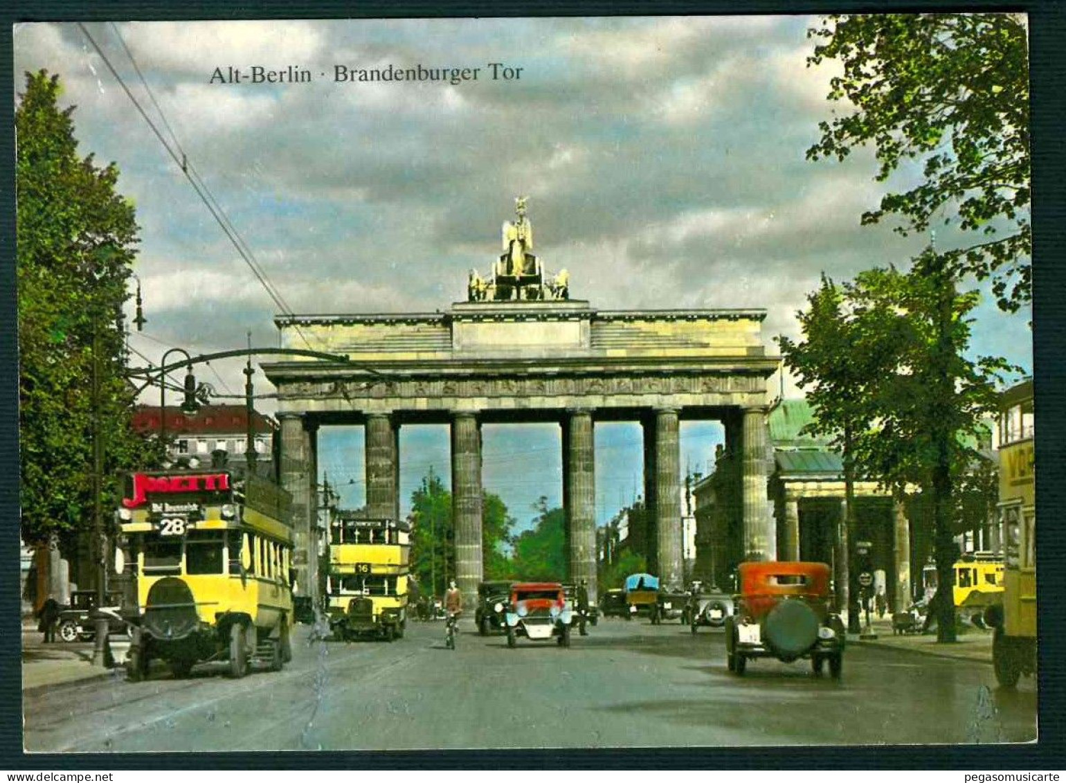 GK493 - BERLIN BRANDENBURGER TOR 1982 PER ITALIA - Brandenburger Deur