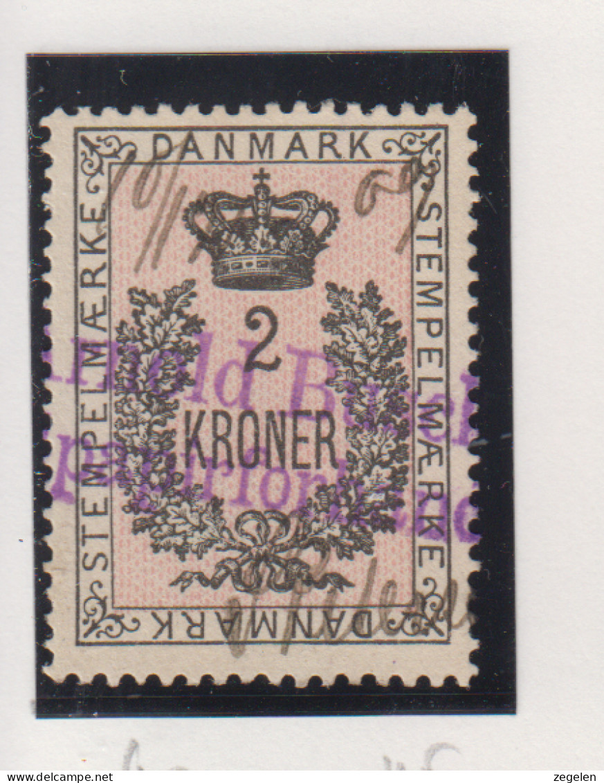 Denemarken Fiskale Zegel Cat. J.Barefoot Stempelmaerke 40 - Revenue Stamps