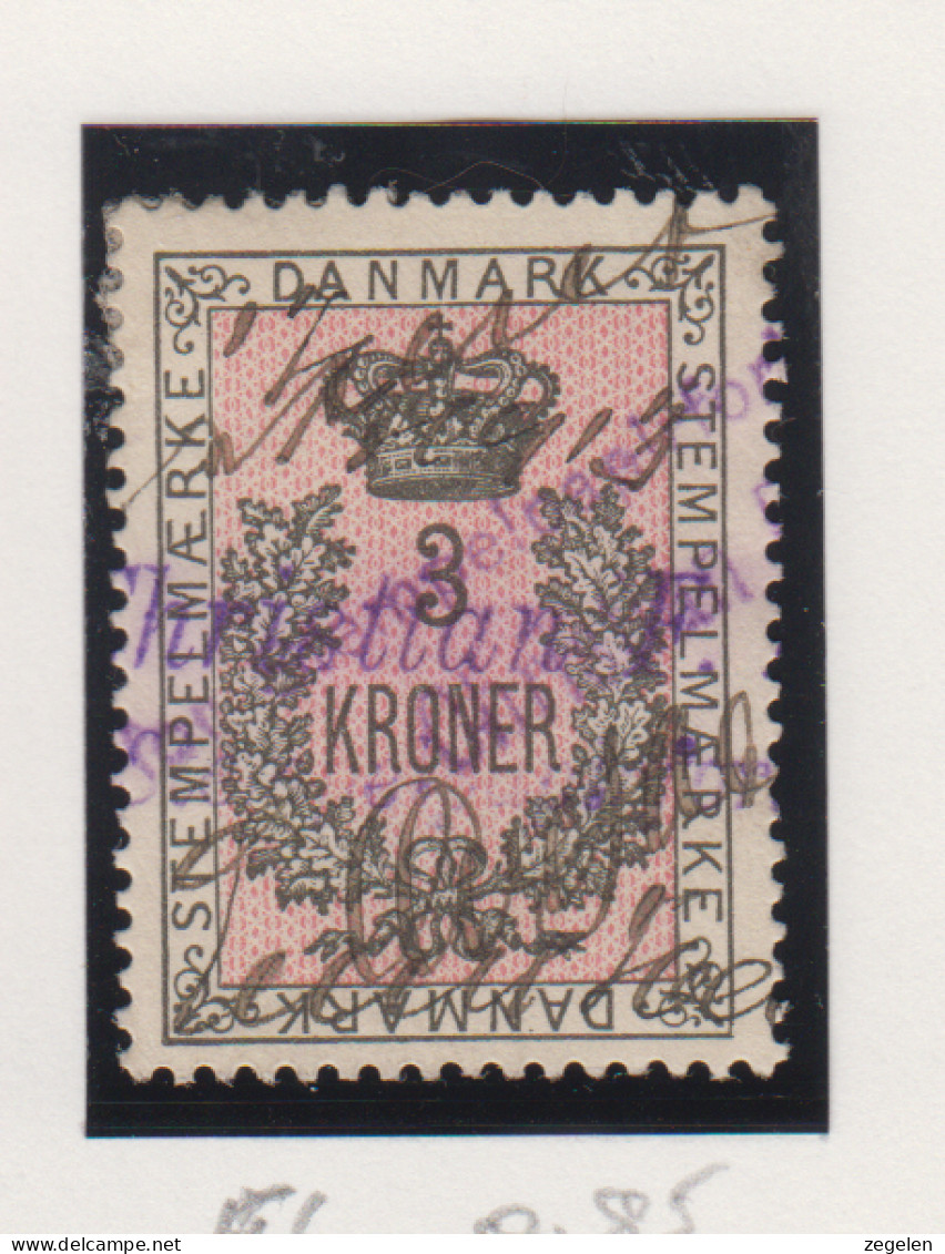 Denemarken Fiskale Zegel Cat. J.Barefoot Stempelmaerke 56 - Revenue Stamps