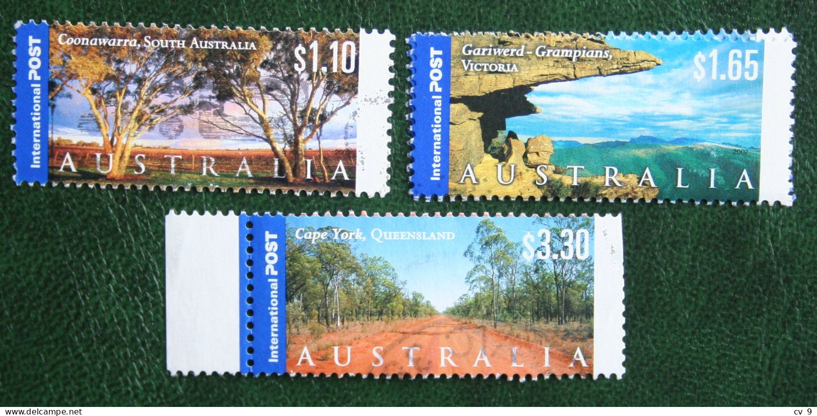 READ Foreign Stamps-Landscapes  Panoramas 2002 (Mi 2152-2153 2155) Used Gebruikt Oblitere Australia Australien Australie - Gebraucht