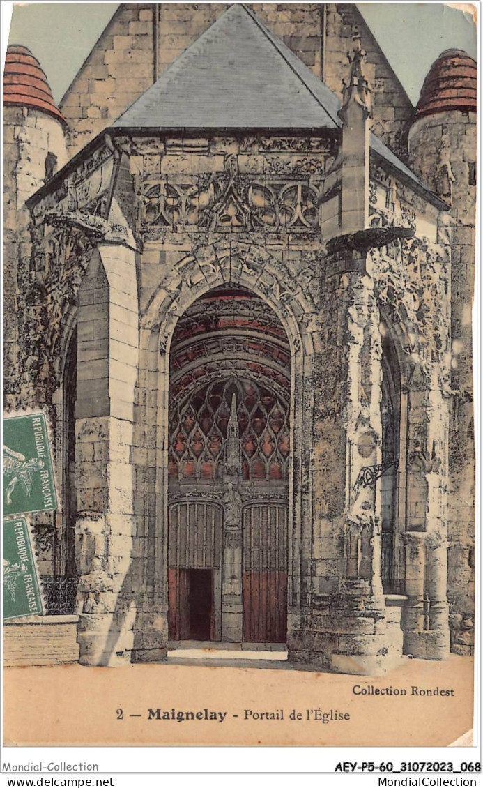 AEYP5-60-0389 - MAIGNELAY - Portail De L'église  - Maignelay Montigny