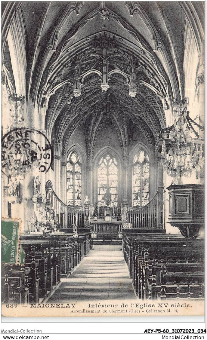 AEYP5-60-0372 - MAIGNELAY - Intérieur De L'église XV Siècle  - Maignelay Montigny