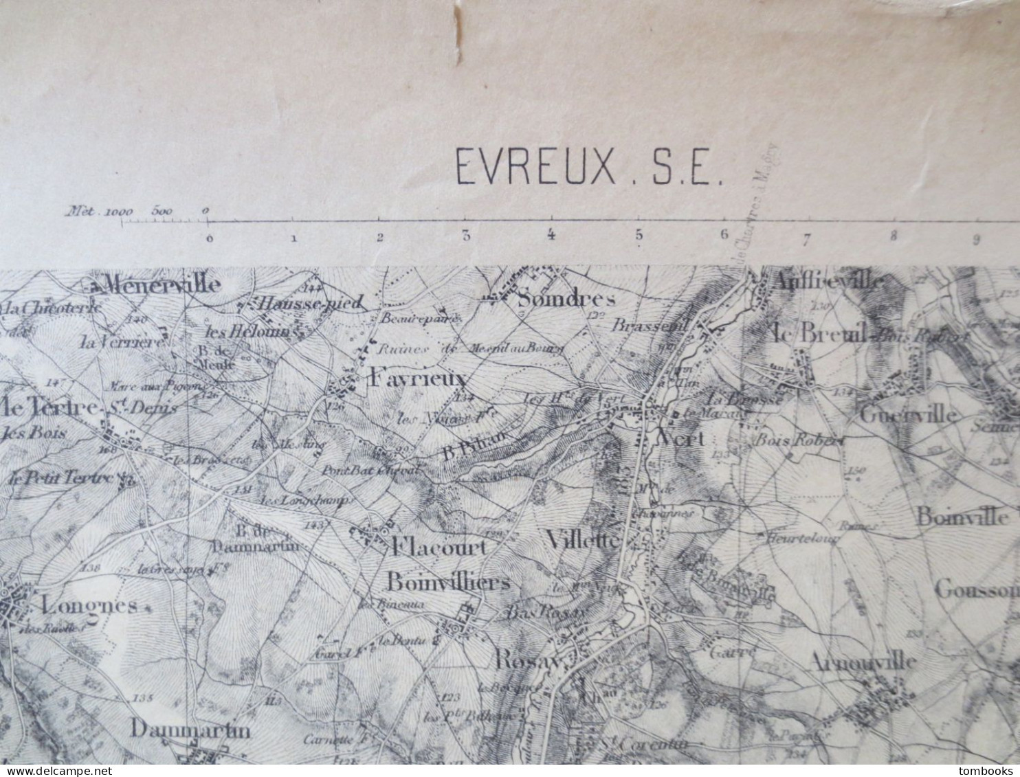 27 - Evreux  - Ensemble De 4 Cartes Terrestres - 1889 Levé 1901 - B.E  - - Carte Topografiche