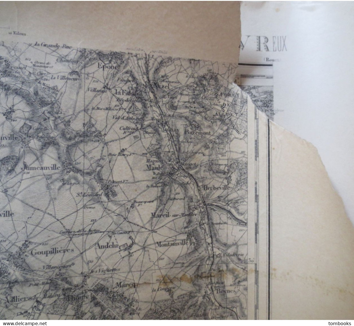 27 - Evreux  - Ensemble De 4 Cartes Terrestres - 1889 Levé 1901 - B.E  - - Topographical Maps