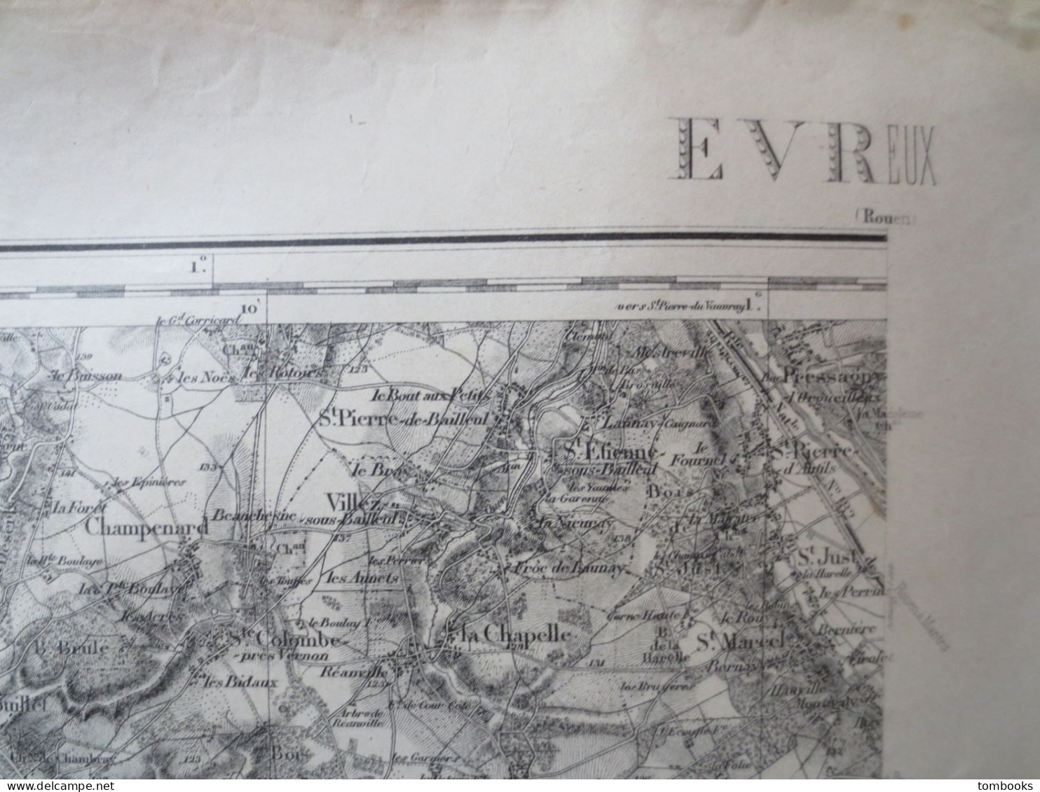 27 - Evreux  - Ensemble De 4 Cartes Terrestres - 1889 Levé 1901 - B.E  - - Topographical Maps