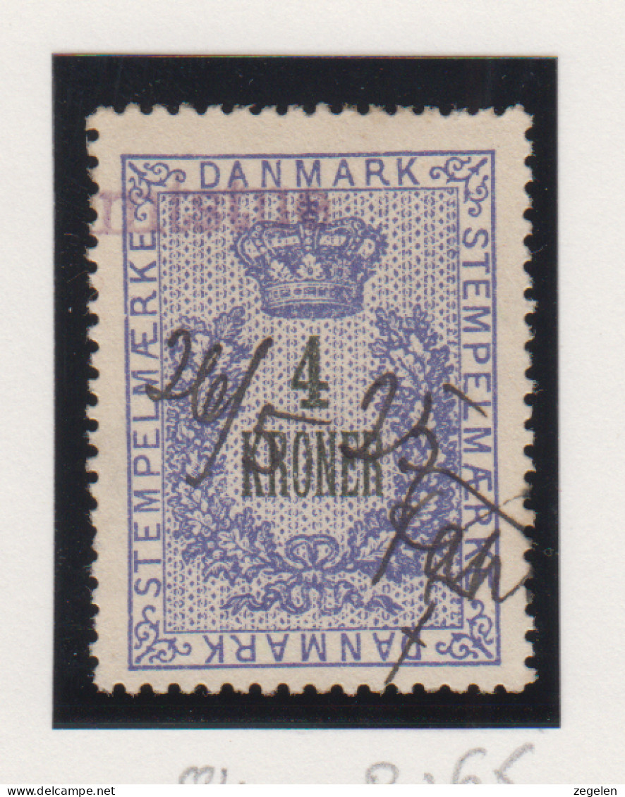 Denemarken Fiskale Zegel Cat. J.Barefoot Stempelmaerke 84 - Revenue Stamps