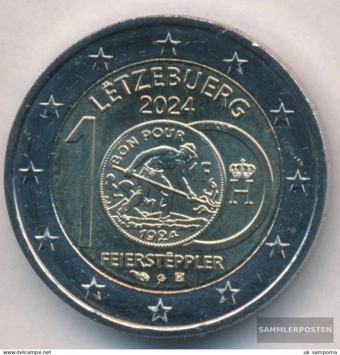 Luxembourg 2024 Stgl./unzirkuliert Reissue: Stgl./unzirkuliert 2024 2 Euro Feiersteppler - Luxemburgo