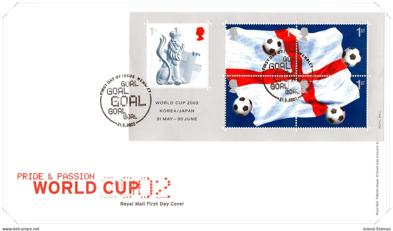 2002 World Cup MS Unaddressed TT - 2001-2010 Decimal Issues