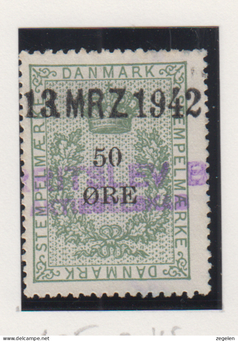 Denemarken Fiskale Zegel Cat. J.Barefoot Stempelmaerke 105 - Revenue Stamps