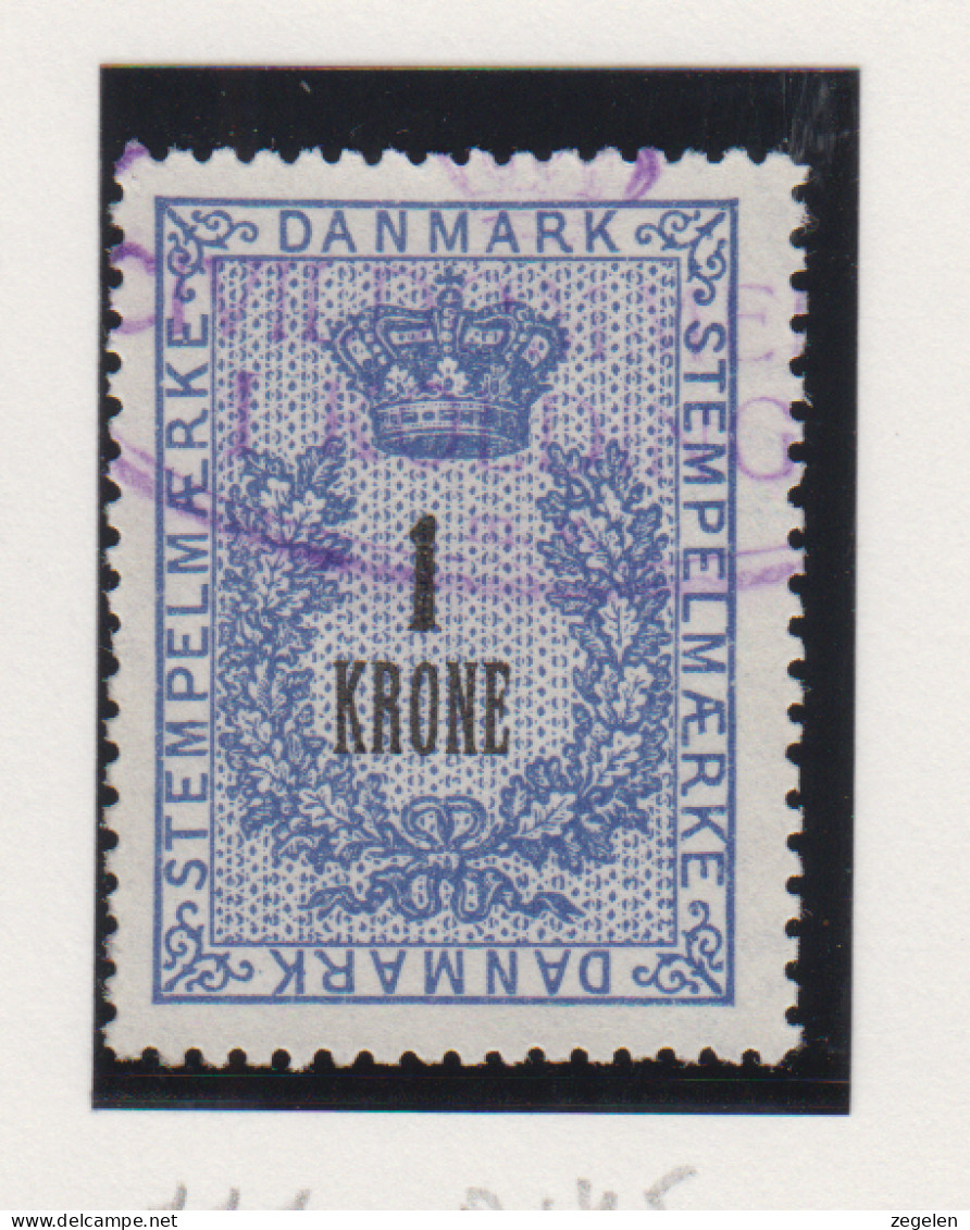 Denemarken Fiskale Zegel Cat. J.Barefoot Stempelmaerke 111 - Revenue Stamps