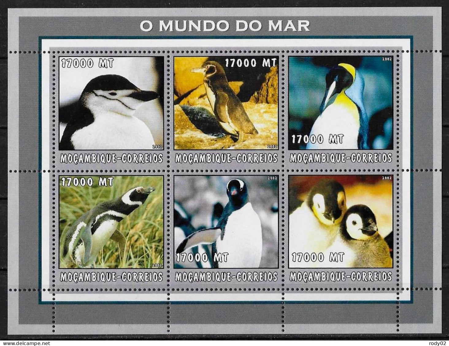 MOZAMBIQUE - OISEAUX - PINGOUINS - N° 2114 A 2119 ET BF 127 - NEUF** MNH - Pingouins & Manchots