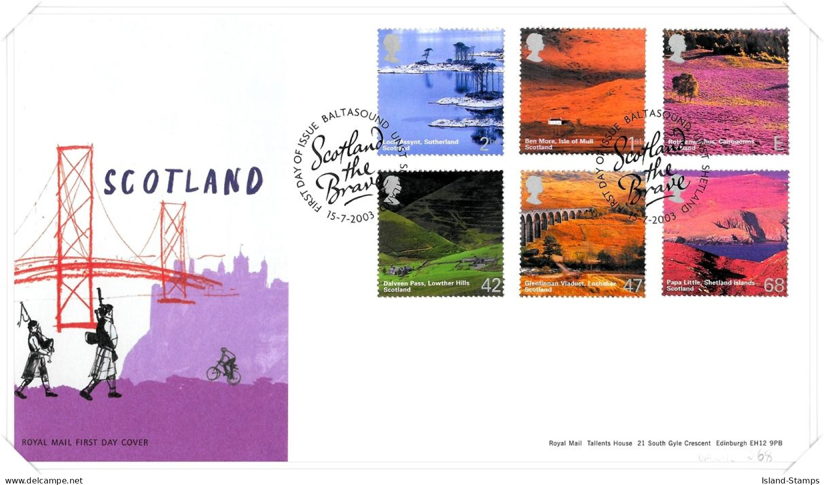 2003 British Journey, Scotland Unaddressed TT - 2001-10 Ediciones Decimales