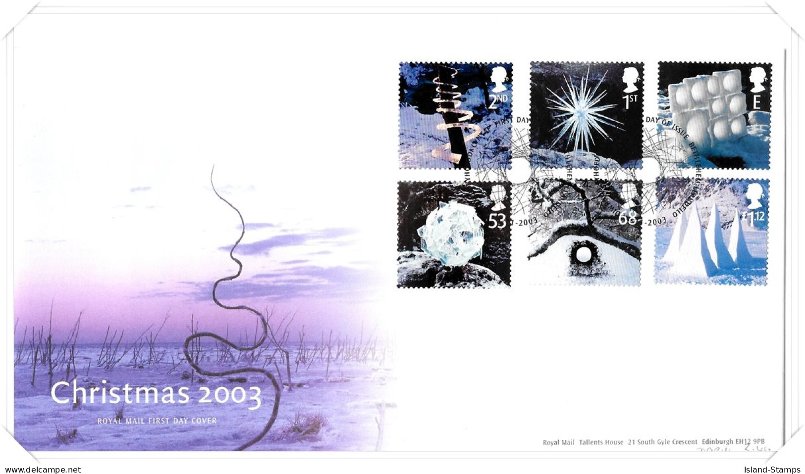 2003 Chistmas Ice Sculptures Unaddressed TT - 2001-10 Ediciones Decimales