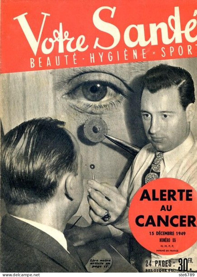 Revue  VOTRE SANTE N° 55  De Décembre 1949  Beauté Hygiène Sport - Médecine & Santé