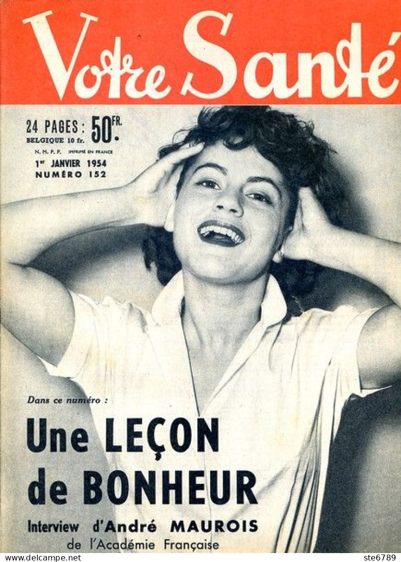 Revue  VOTRE SANTE N° 152  Janvier  1954  Beauté Hygiène Sport - Medizin & Gesundheit