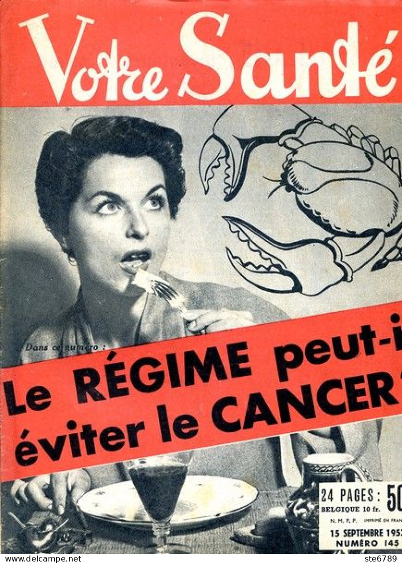 Revue  VOTRE SANTE N° 145 Septembre   1953  Beauté Hygiène Sport - Medicine & Health