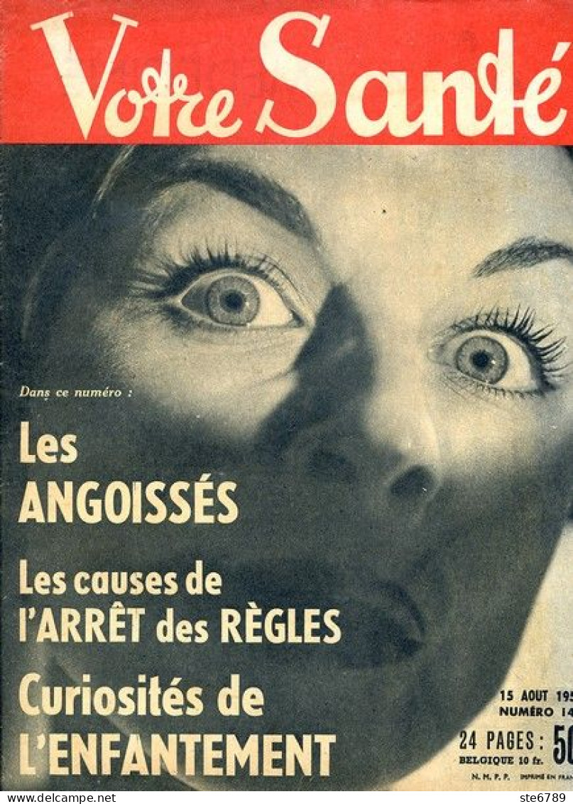 Revue  VOTRE SANTE N° 143  Aout   1953  Beauté Hygiène Sport - Médecine & Santé