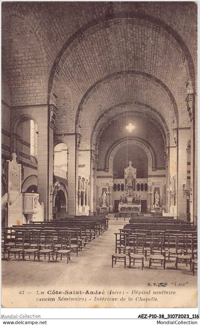 AEZP10-38-0893 - LA COTE-SAINT-ANDRE - Hôpital Sanitaire - Intérieur De La Chapelle  - La Côte-Saint-André