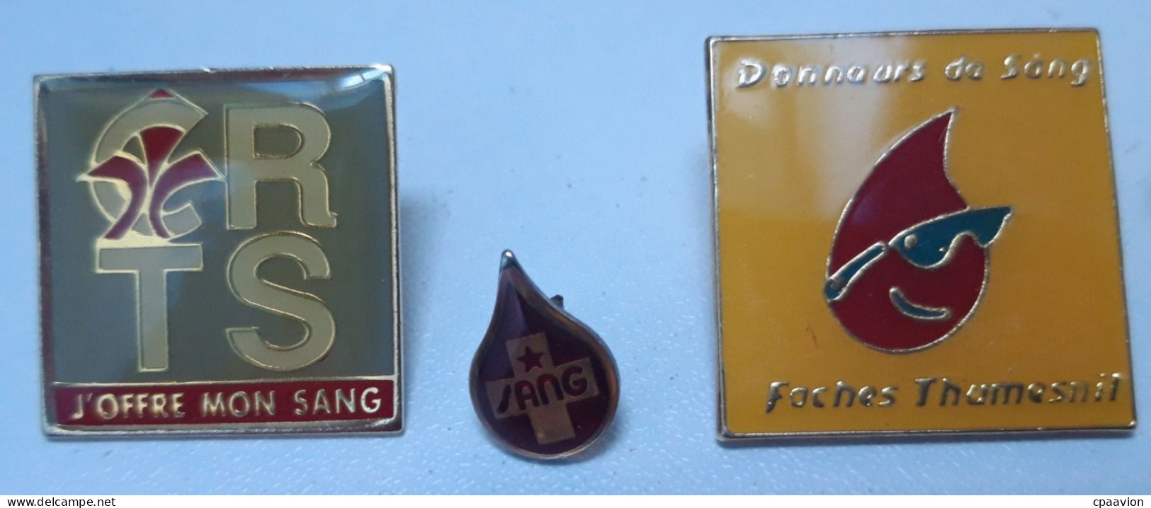 5 Pin's Don Du Sang - Medical