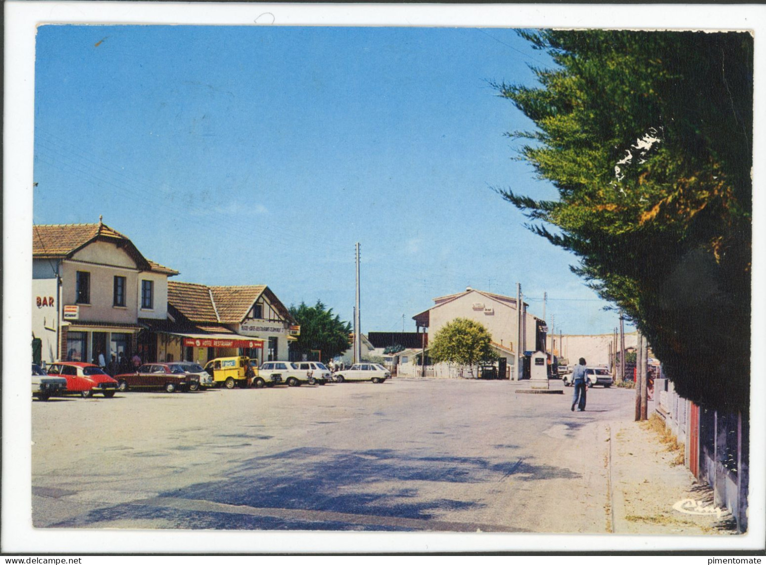 CARCANS OCEAN L'HOTEL RESTAURANT TERMINUS ET LA RUE PRINCIPALE 1980 - Carcans