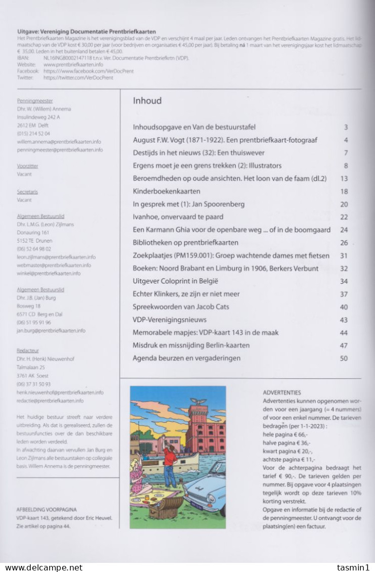 Vereniging Documentatie Prentbriefkaarten (VDP) - Prentbriefkaarten Magazine Nummer 159 - Néerlandais
