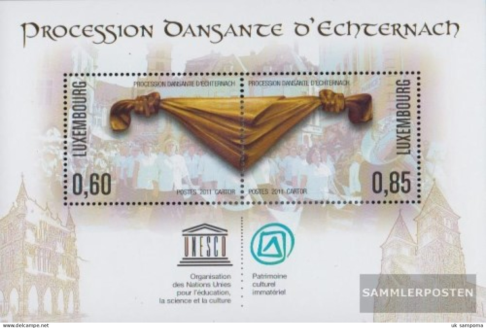 Luxembourg Block27 (complete Issue) Unmounted Mint / Never Hinged 2011 UNESCO-Welterbe - Springprozession - Ungebraucht