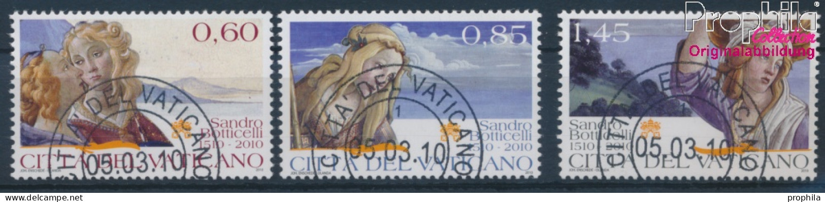 Vatikanstadt 1661-1663 (kompl.Ausg.) Gestempelt 2010 Todestag Sandro Botticelli (10352420 - Used Stamps