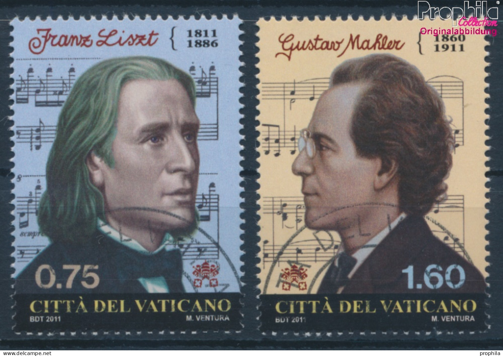 Vatikanstadt 1726-1727 (kompl.Ausg.) Gestempelt 2011 F. Liszt G. Mahler (10352446 - Gebraucht