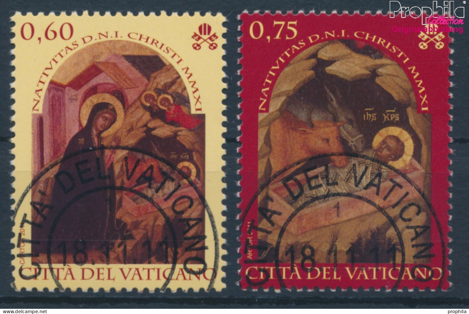 Vatikanstadt 1728-1729 (kompl.Ausg.) Gestempelt 2011 Weihnachten Gemälde (10352447 - Used Stamps
