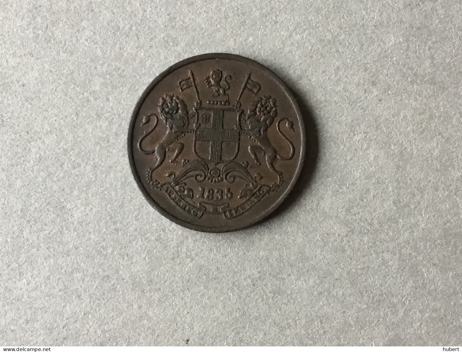 East India Company  One Quarter Anna 1835 - Colonias