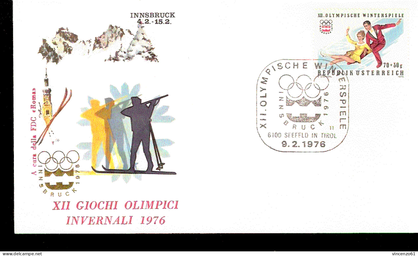 XII GIOCHI OLIMPICI DI INNSBRUCK 1976 BIATHLON PATTINAGGIO ARTISTICO - Inverno1976: Innsbruck