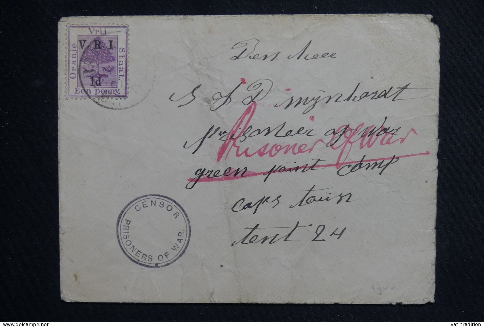 AFRIQUE DU SUD / ORANGE - Enveloppe Pour Un Prisonnier De Guerre à Cape Town - L 150157 - Orange Free State (1868-1909)