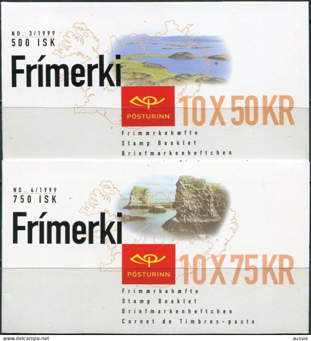 Islande Ijsland Iceland CEPT 1999 Yvertn° C866-C867 *** MNH Cote 57,50 €  Réserves Et Parcs Naturels - 1999