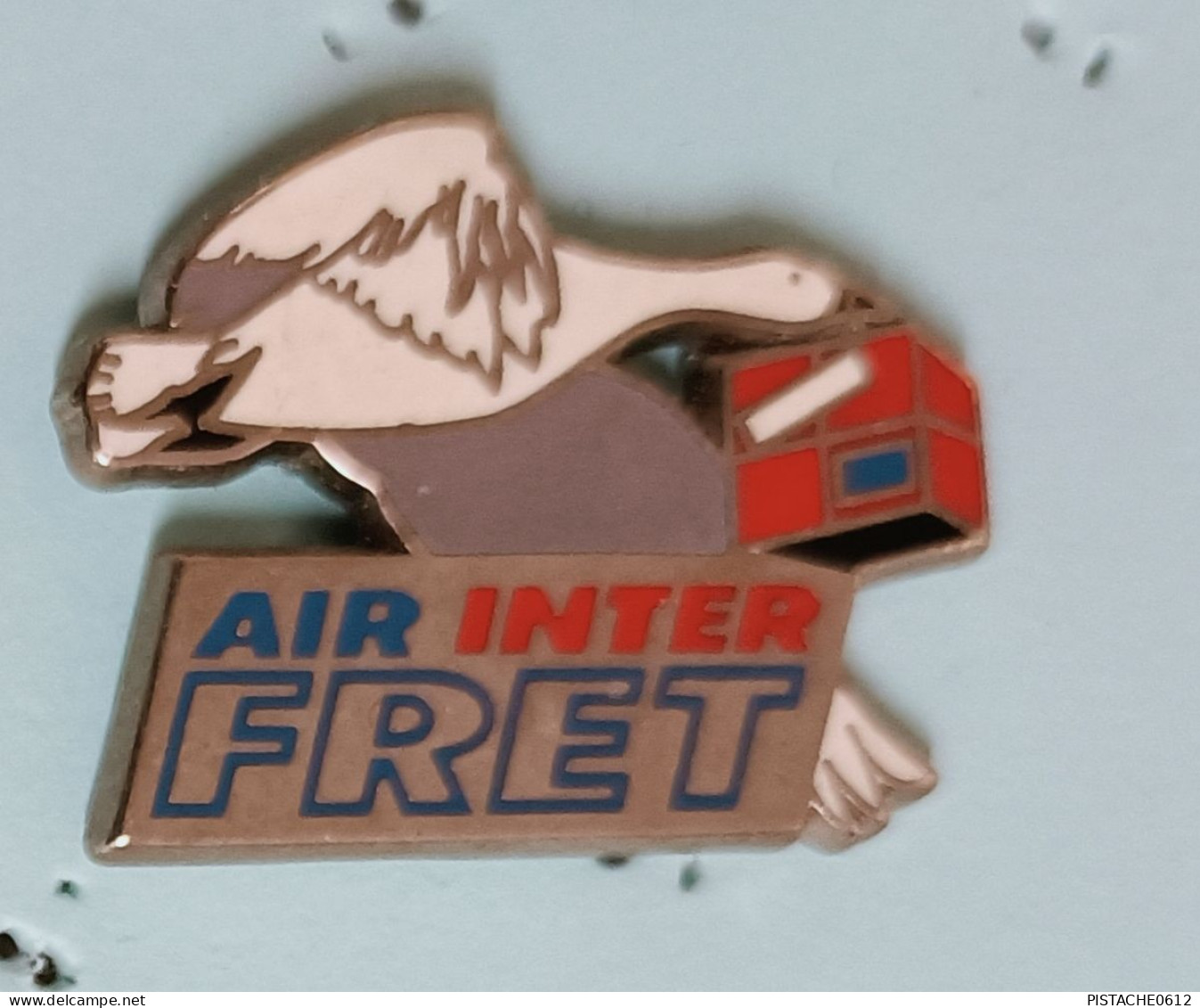 Pin's Avion Air Inter Fret Signé Ballard - Avions