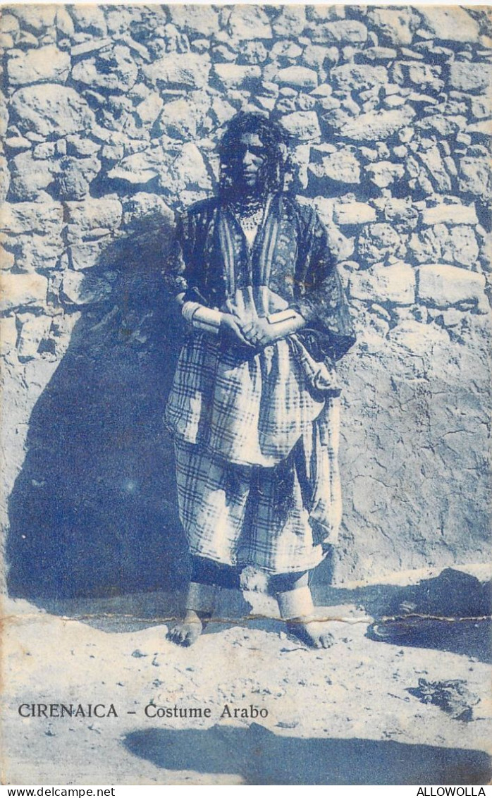 26211 " CIRENAICA-COSTUME ARABO " -VERA FOTO-CART. SPED.IN FRANCHIGIA MILITARE NEL 1915 - Libia