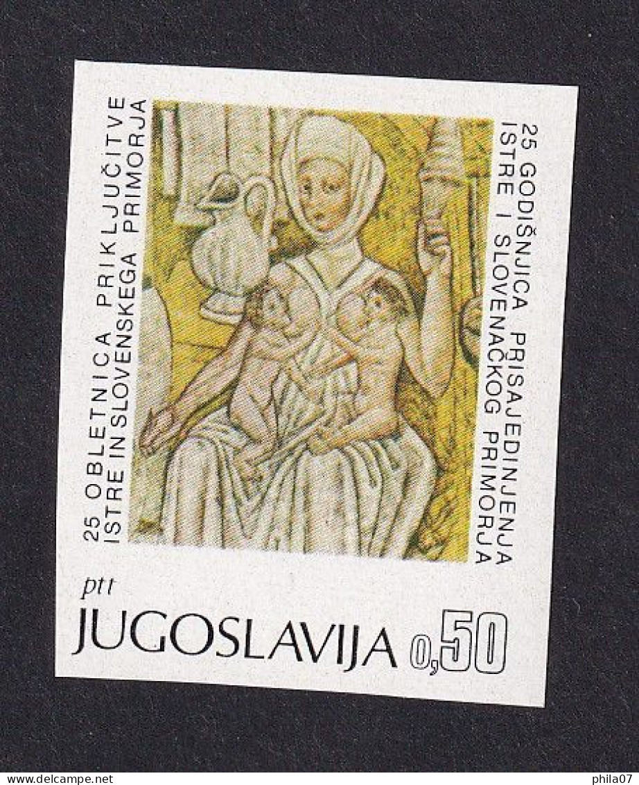 YUGOSLAVIA - Mi.No. 1297U, Imperforate And Perforate Stamp, MNH / 2 Scans - Neufs