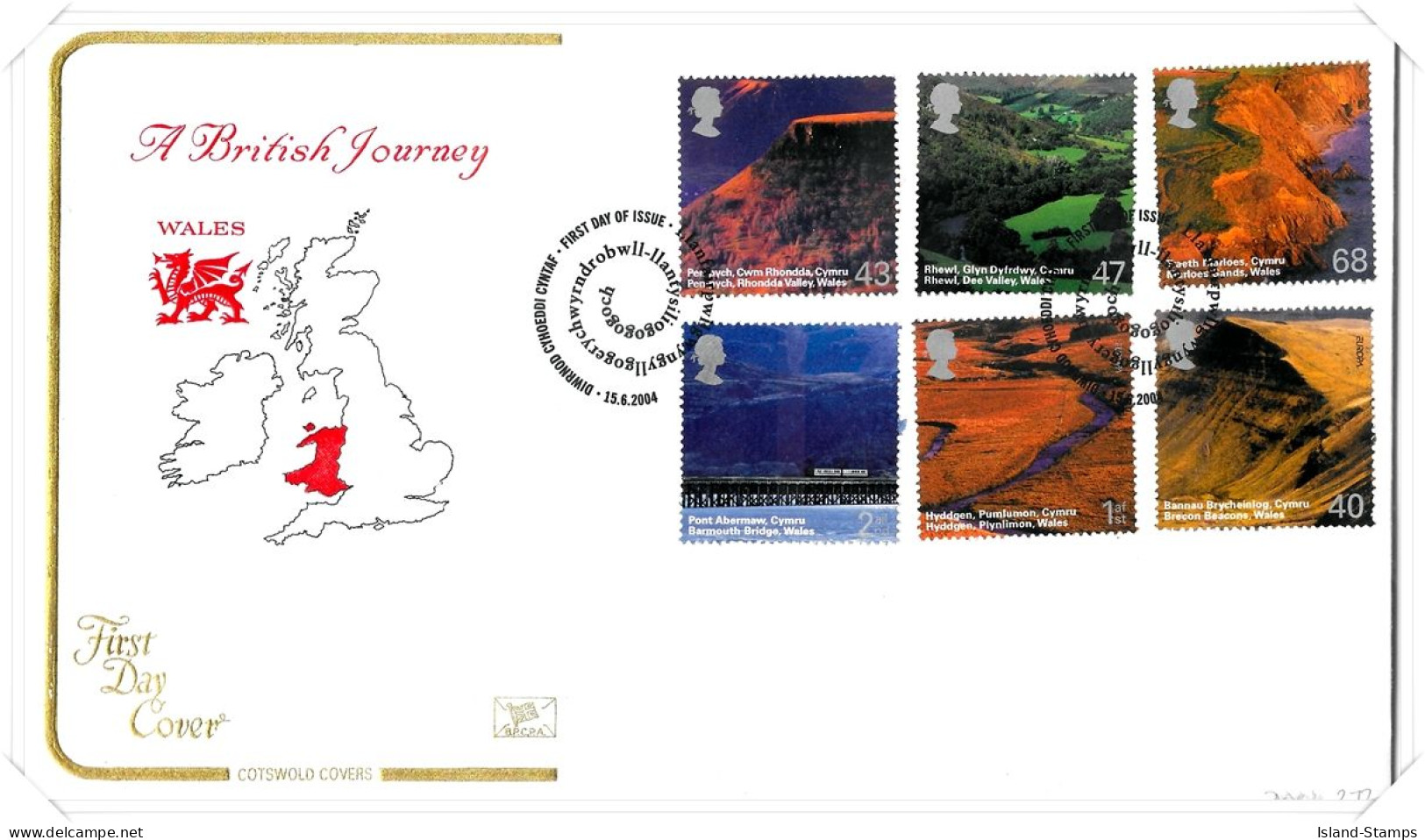 2004 British Journey, Wales Unaddressed TT - 2001-10 Ediciones Decimales