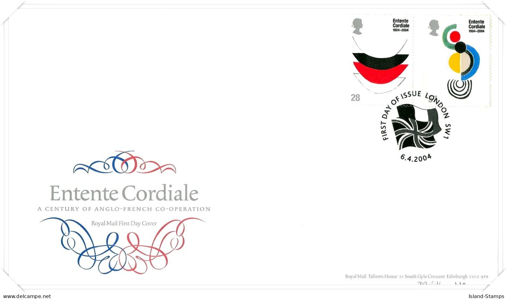 2004 Entente Cordiale Unaddressed TT - 2001-2010. Decimale Uitgaven