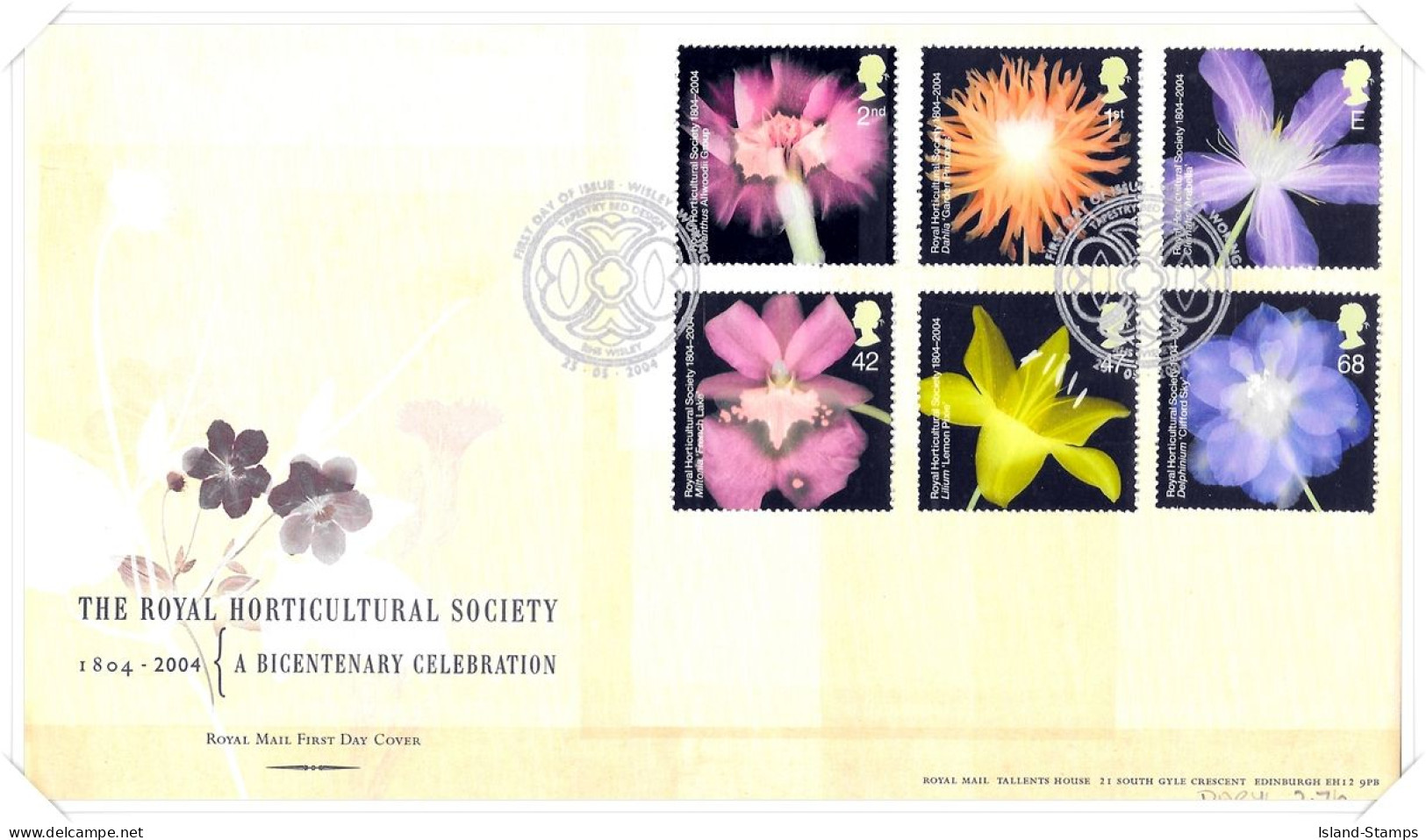 2004 Royal Horticultural Society Unaddressed TT - 2001-2010 Dezimalausgaben