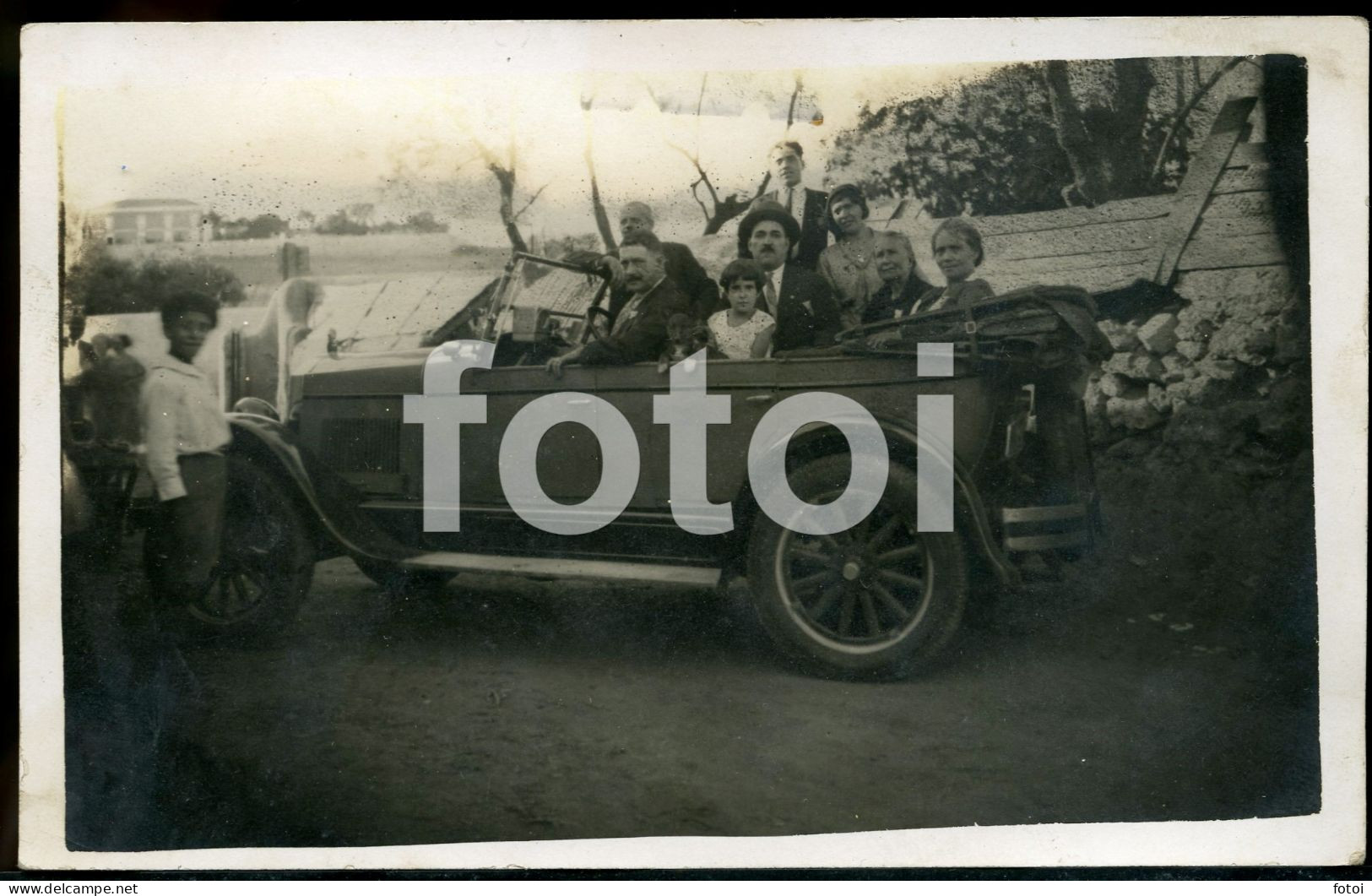 20s ORIGINAL PHOTO FOTO POSTCARD AUTOMOVEL CAR TAXI CAB OLDSMOBILE PORTUGAL - Taxis & Droschken