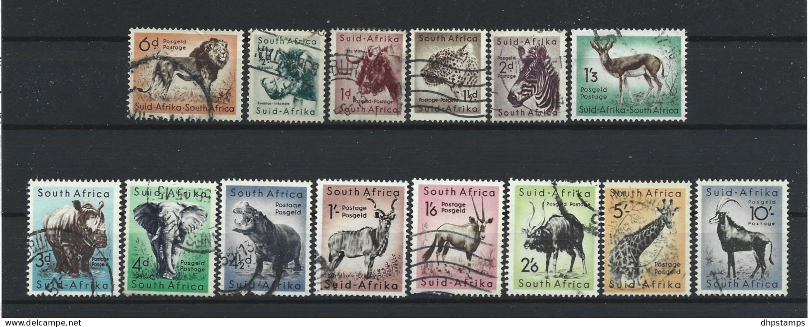 S. Afrika 1954 Fauna Y.T. 201/215 (0) - Used Stamps