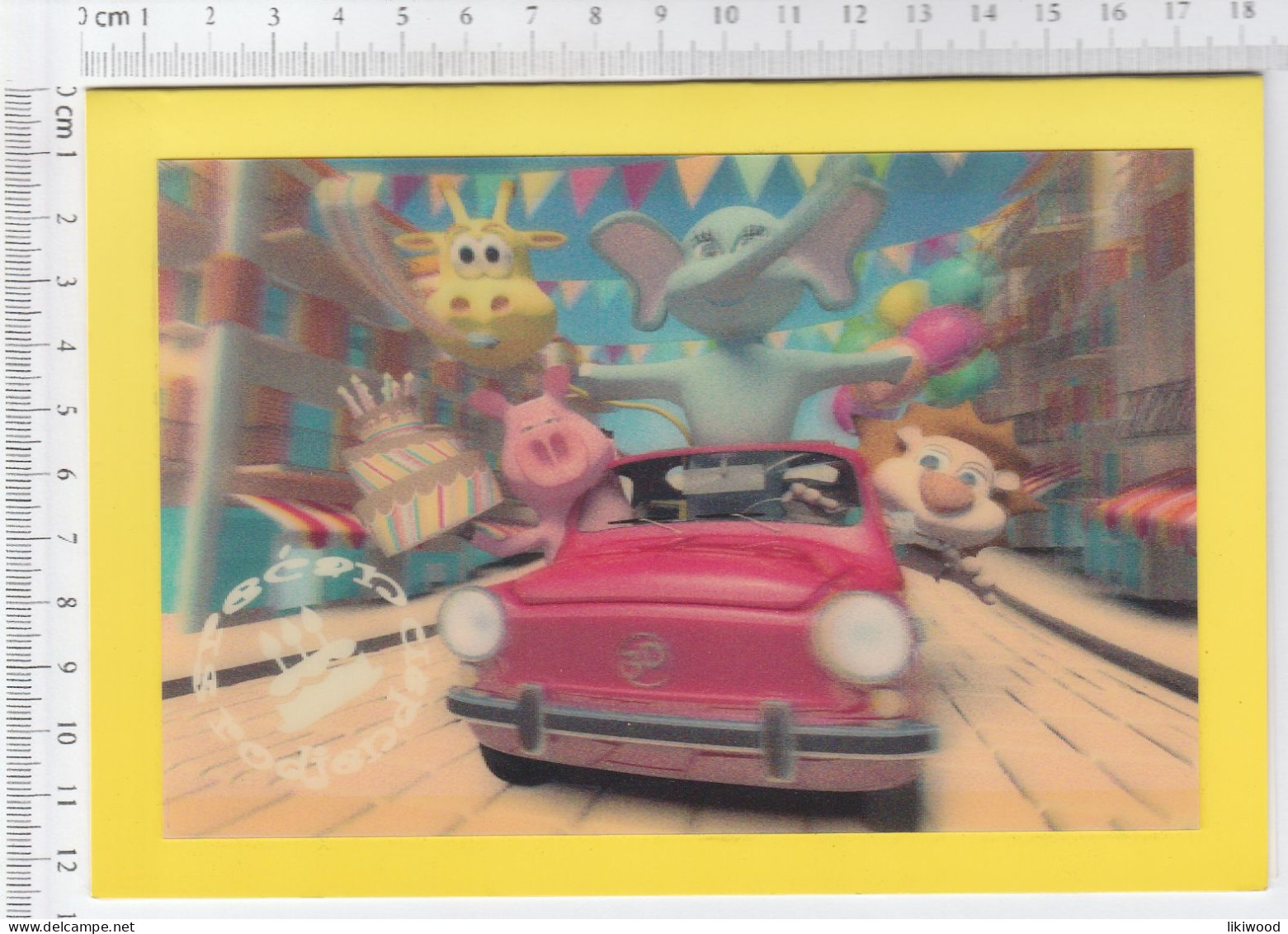 Birthday Card, Cartoon Characters 3D - Geburtstag