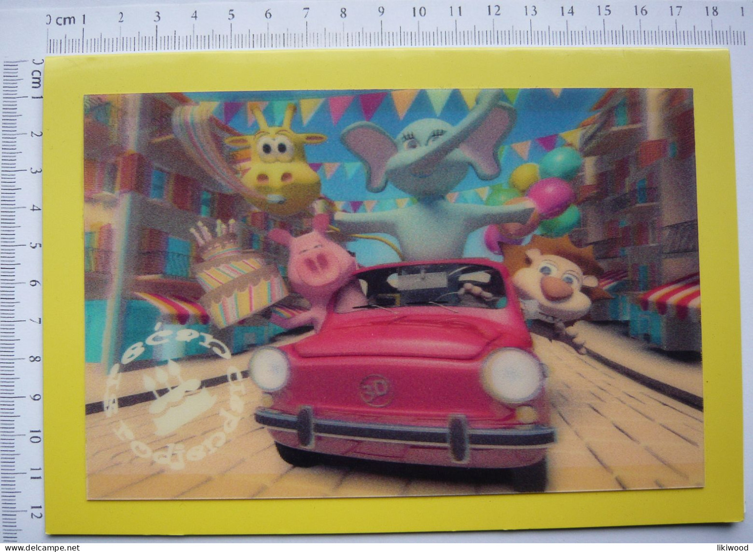 Birthday Card, Cartoon Characters 3D - Geburtstag