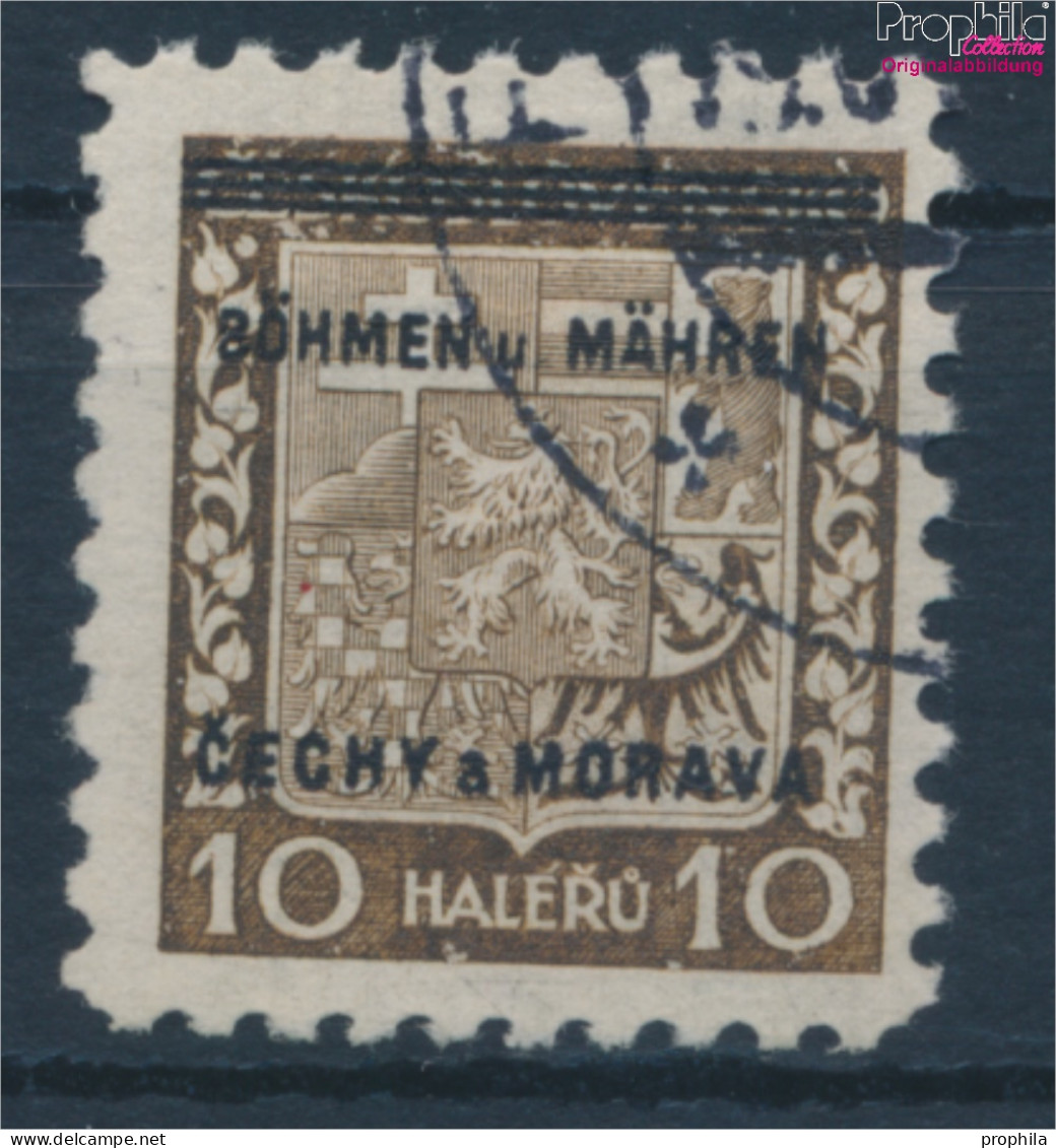 Böhmen Und Mähren 2 Stempel Nicht Prüfbar Gestempelt 1939 Aufdruckausgabe (10351459 - Usados