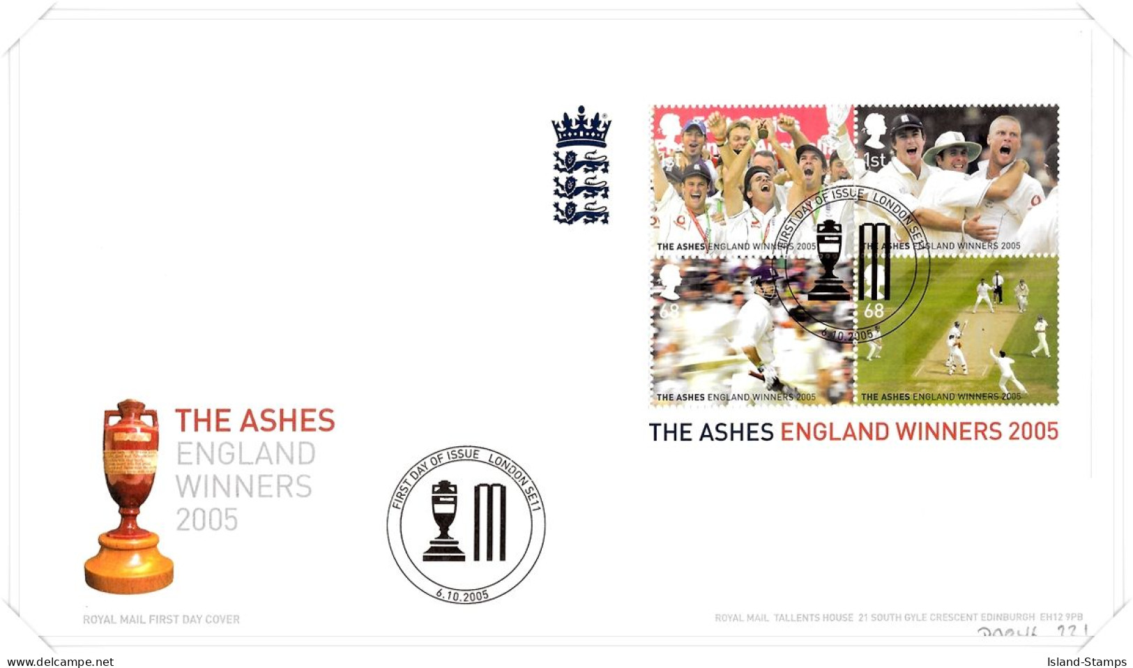 2005 Ashes Cricket Unaddressed TT - 2001-10 Ediciones Decimales