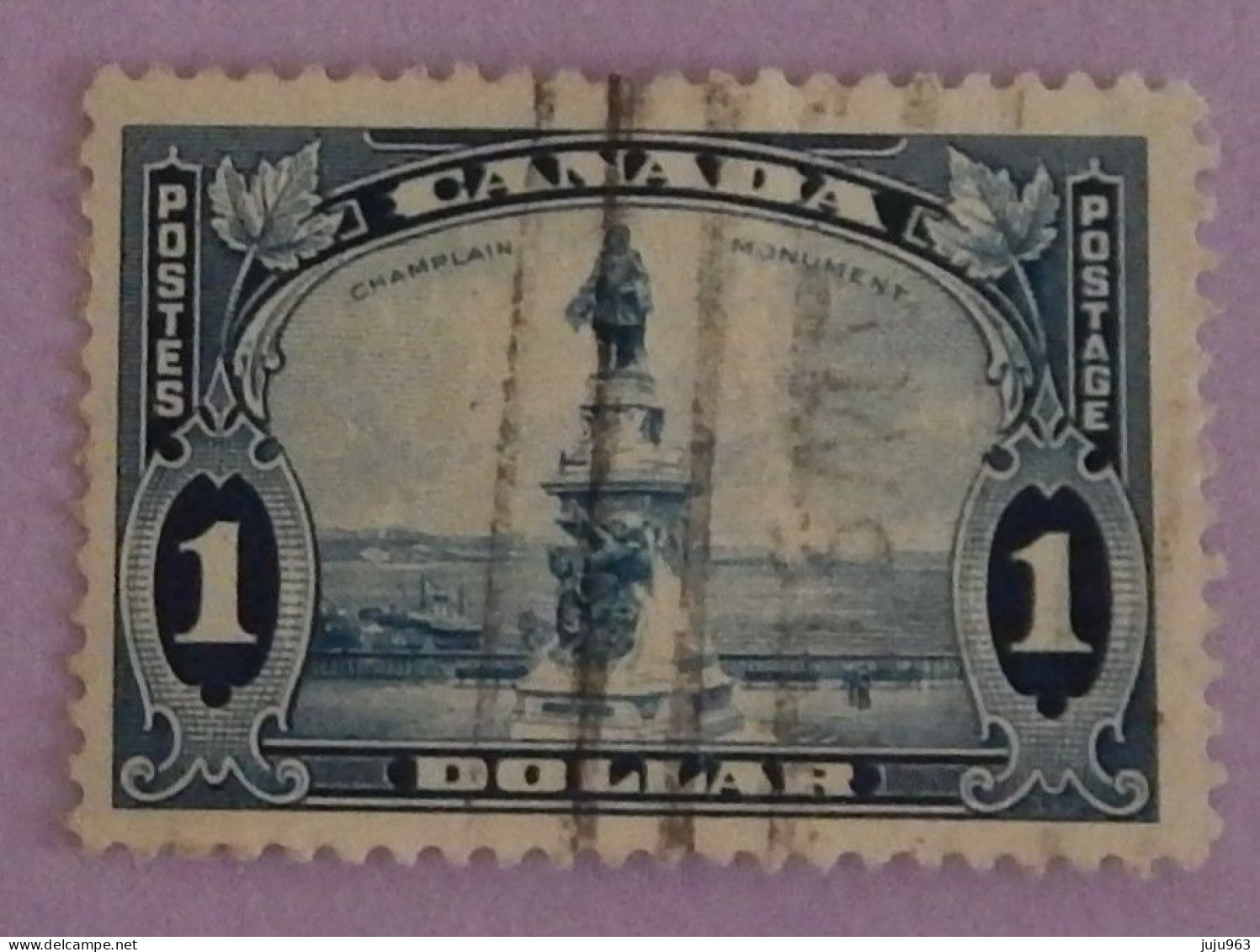 CANADA YT 189 OBLITERE "MONUMENT DE CHAMPLAIN A QUEBEC" ANNÉE 1935 - Oblitérés