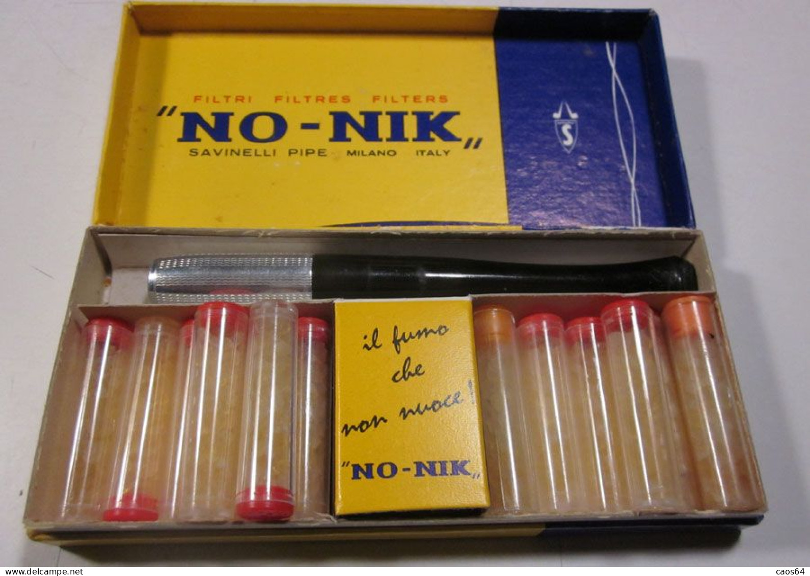 NO - NIK Filtri Filtres Filters Savinelli Pipe Italy Con Bocchino Vintage - Cigarette Holders