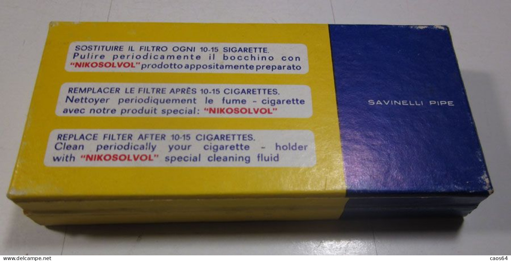 NO - NIK Filtri Filtres Filters Savinelli Pipe Italy Con Bocchino Vintage - Sigarettenhouders