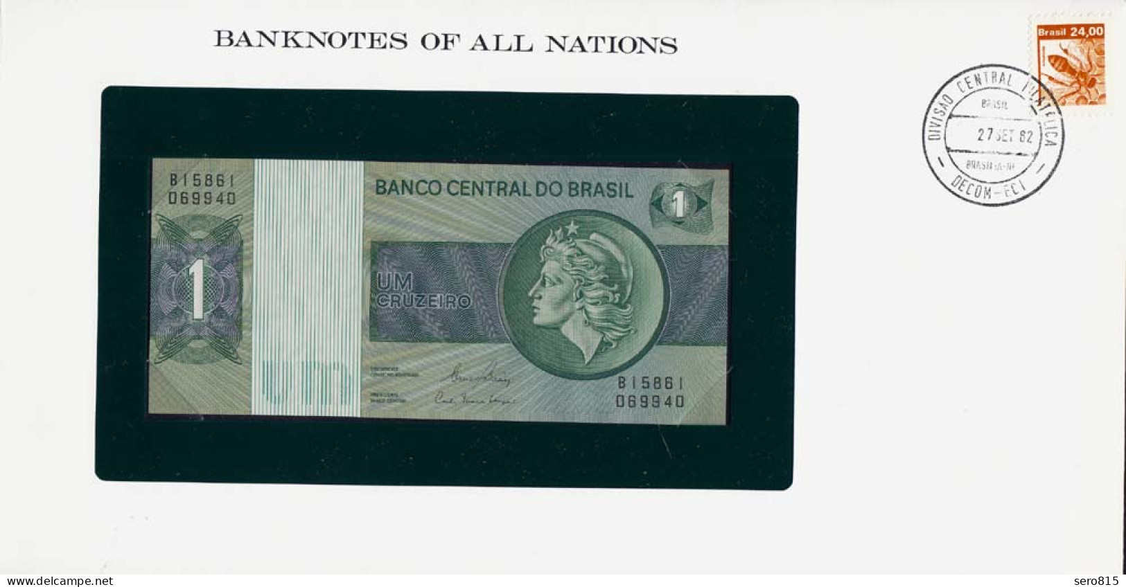 BRASILIEN - BRAZIL 1 Cruzeiro (1980) Pick 191Ac UNC Banknotes Of All Nations UNC - Sonstige – Amerika